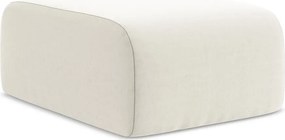 Taburet bej cu tapițerie din catifea Lani – Makamii