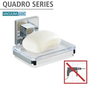 Săpunieră Wenko cu sistem de prindere Vacuum-Loc, 12 x 12 cm