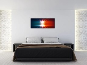 Tablou abstract cu glonț activ (120x50 cm)