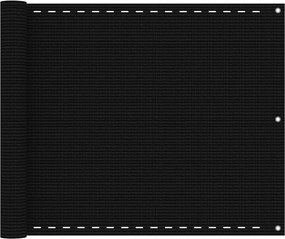 vidaXL Paravan pentru balcon, portocaliu, 75x400 cm, HDPE