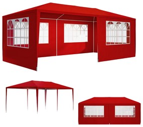 Cort de petrecere NEAPOL, 3x6m, roșu Jurhan