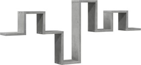 vidaXL Raft de perete, gri beton, 104,5x10x43 cm , lemn prelucrat