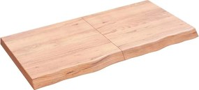 vidaXL Raft de perete maro deschis 120x60x(2-6) cm lemn stejar tratat