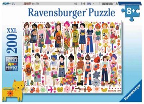PUZZLE FLORI SI PRIETENI, 200 PIESE - RAVENSBURGER (RVSPC13359)