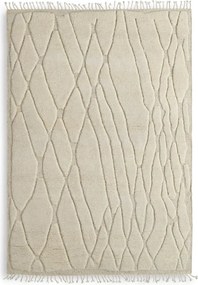 Covor design LUX din lana din Noua Zeelanda, Coralie Ivory 200x300cm