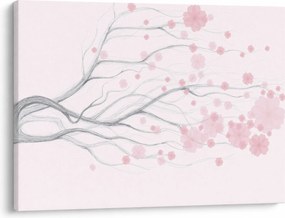 Tablou - Flori roz (70x50 cm)
