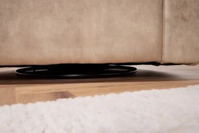 Fotoliu pivotant design elegant Babylon, champagner greige