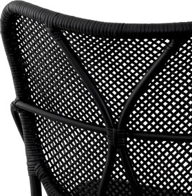 Scaun din ratan design LUX, Colony negru