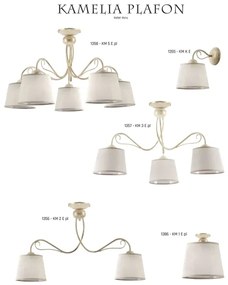 Plafonieră Jupiter 1357 KM 3 PE KAMELIA 3xE27/60W/230V