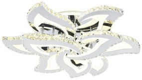 Lustra LED Cu Telecomanda, Cristal, 6-3 , Cromat, 300 W, RGB