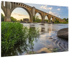 Tablou - Podul de cale ferată Richmond (90x60 cm)
