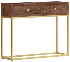 vidaXL Masă consolă, 90 x 30 x 75 cm, lemn masiv de mango