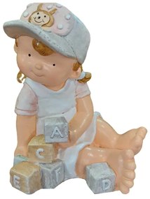 Decoratiune de gradina Fetita MILEY, 22x30cm
