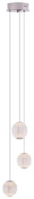 Lustra cu 3 pendule LED design modern NOBILE