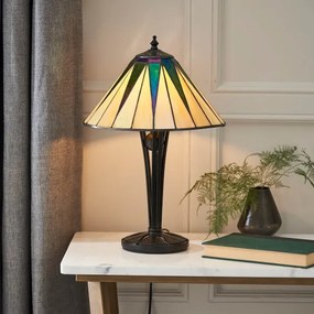 Endon 70367 - Lampă de masă Tiffany DARK STAR 1xE14/40W/230V Ø 30 cm