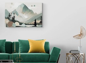 Tablou Tatrele Înalte magice în design scandinav