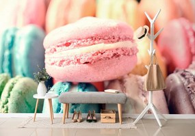 Fototapet autoadeziv macarons colorate