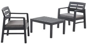 Set Mobilier de Gradina BETTINA 2 Antracit - Solutie Eleganta