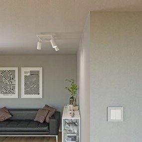 Spot aplicat 3x GU10, 30W, 230V, alb