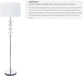 Lampadar / Lampa de podea moderna Floor Lamp EU8194CC SRT