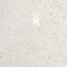 Lampă suspendată rustică albă 60 cm - Corda
