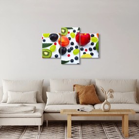 Tablou - fructe cu picături de apă (90x60 cm)