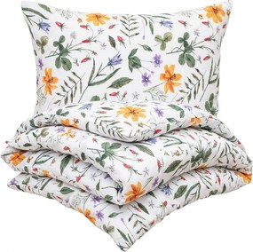 Lenjerie de pat din crep 4Home Wildflower Bliss, 160 x 200 cm, 70 x 80 cm