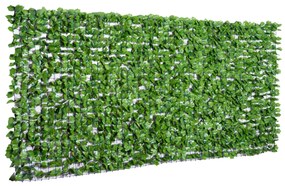 Outsunny Rulou Gard Viu Artificial PE pentru Balcon și Grădină cu Frunze de Artar Verde 300x150cm | Aosom Romania