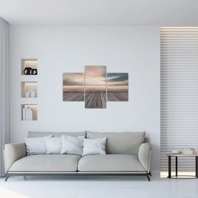 Tablou - Pier la apus de soare (90x60 cm)