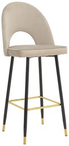 Scaun Bar Cartiso Catifea Bej