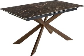 Masa extensibila deosebita design LUX Porcelain Marble 160-200cm