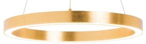 Lustra LED design modern circular CARLO auriu, diametru 50cm
