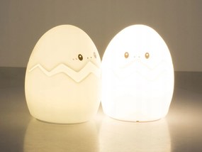 Veioza LED pentru copii GEPI 12,5 cm, alba