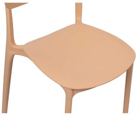 Scaun de grădină piersică din plastic Hébé – Bonami Essentials