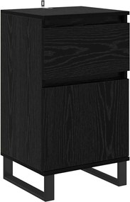 vidaXL Bufet cu sertar Stejar negru 35 x 40 x 70 cm Lemn compozit