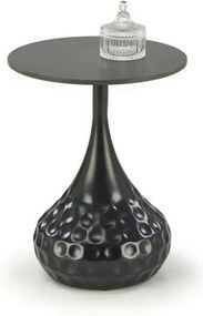 Masuta VERDE, negru, ceramica/metal, 40x40x52 cm