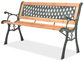 40262 vidaXL Bancă de grădină, 122 cm, lemn