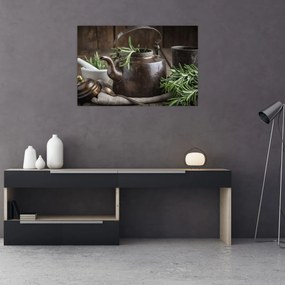 Tablou - Ceainic cu rozmarin (90x60 cm)