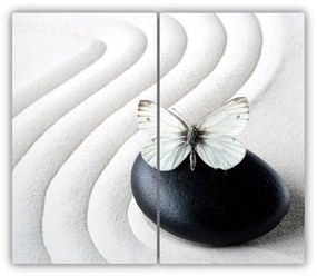 Tocator din sticla Zen fluture
