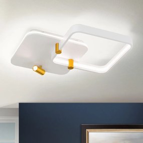 Plafoniera LED moderna GRACE alb/auriu