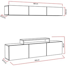 Comoda TV Line - Alb