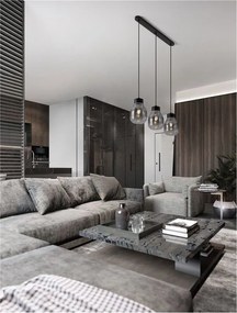 Lustra cu 3 pendule design modern Blaku