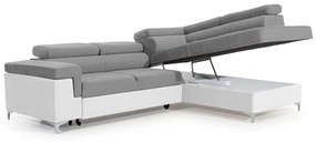 Canapea de colț cu funcție de dormit Trego L Dreapta - Sawana 21/Soft 17