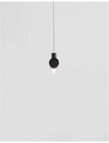 Lustra LED suspendata design liniar ELETTRA negru, L-120cm