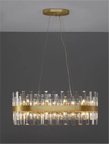 Lustra suspendata eleganta design modern Crown 80x36cm