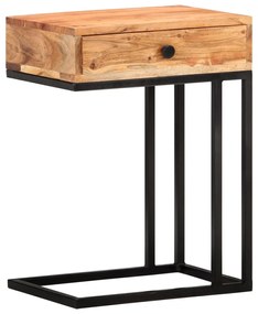 vidaXL Masă laterală formă U, 45 x 30 x 61 cm, lemn masiv de acacia