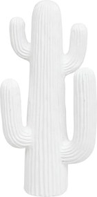 Ornament cactus exterior Rodrigo 38 cm înălțime alb