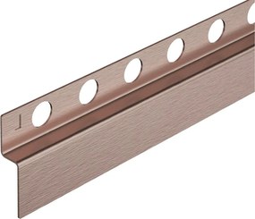 Profil inclinat stanga pentru perete Balneo Floor Strips 120 cm finisaj cupru periat