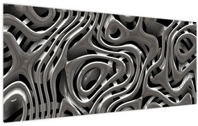 Tablou - Abstractizare metalică (120x50 cm)