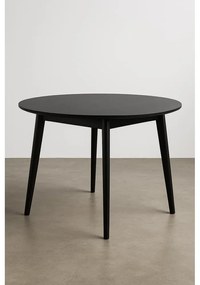 Masă de dining rotundă cu blat negru 105x105 cm Vojens – House Nordic